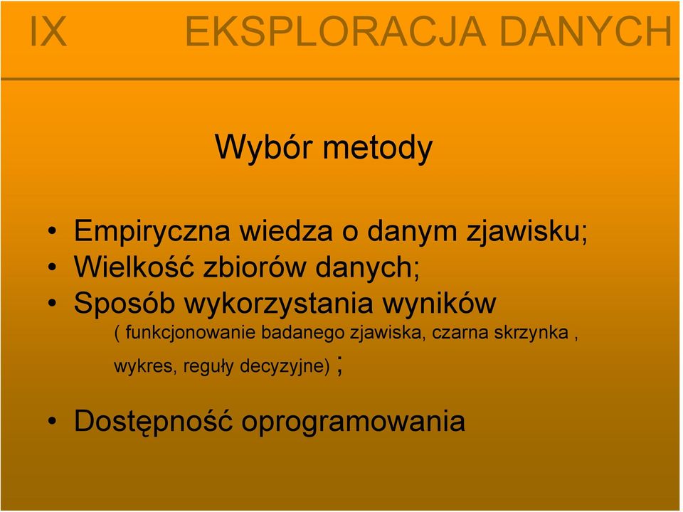 wyników ( funkcjonowanie badanego zjawiska, czarna