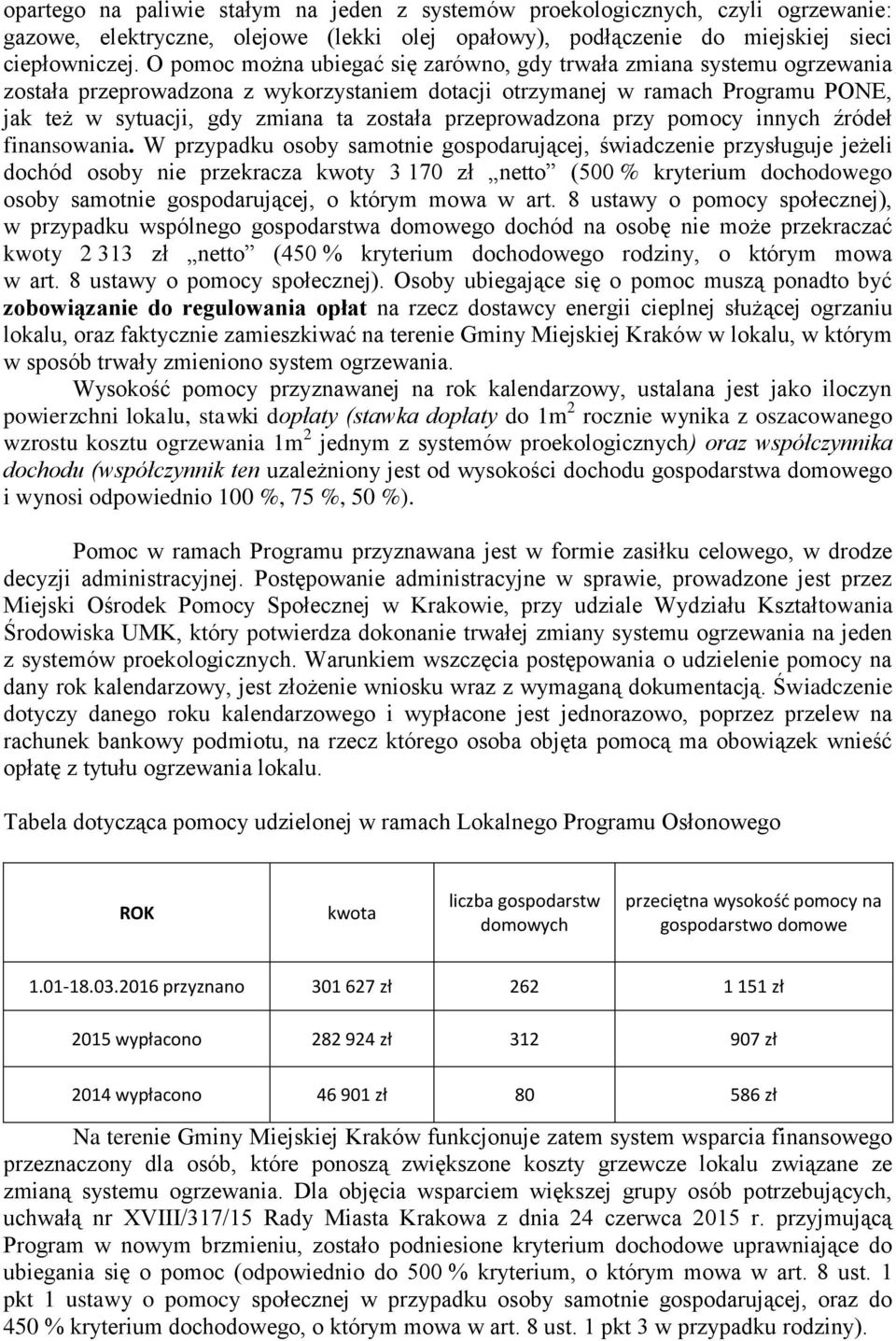 przeprowadzona przy pomocy innych źródeł finansowania.
