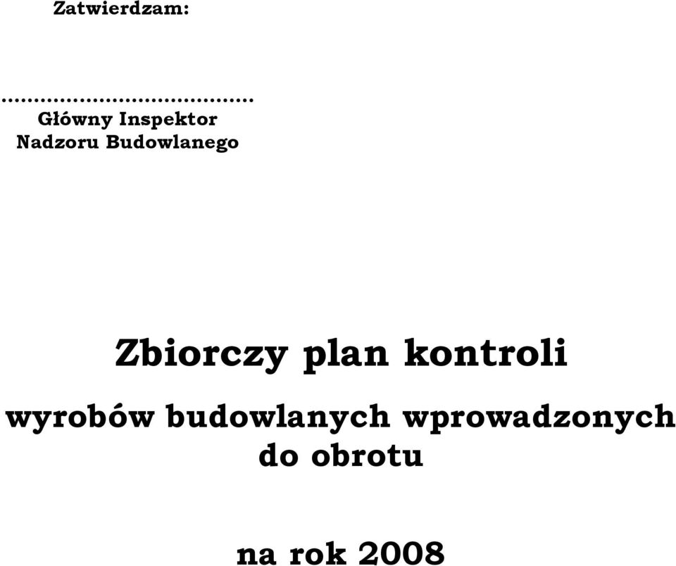 plan kontroli wyrobów