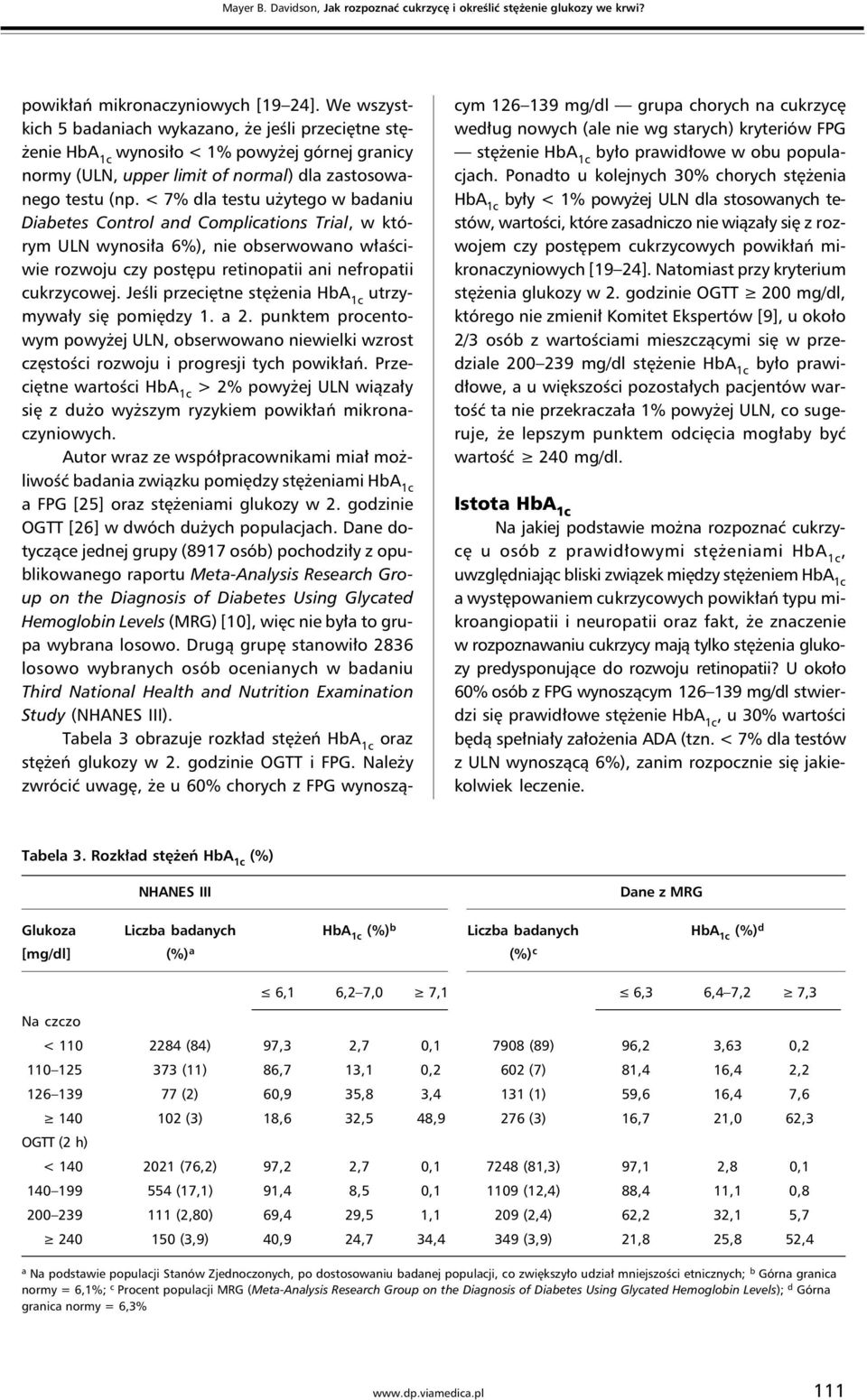 < 7% dla testu użytego w badaniu Diabetes Control and Complications Trial, w którym ULN wynosiła 6%), nie obserwowano właściwie rozwoju czy postępu retinopatii ani nefropatii cukrzycowej.