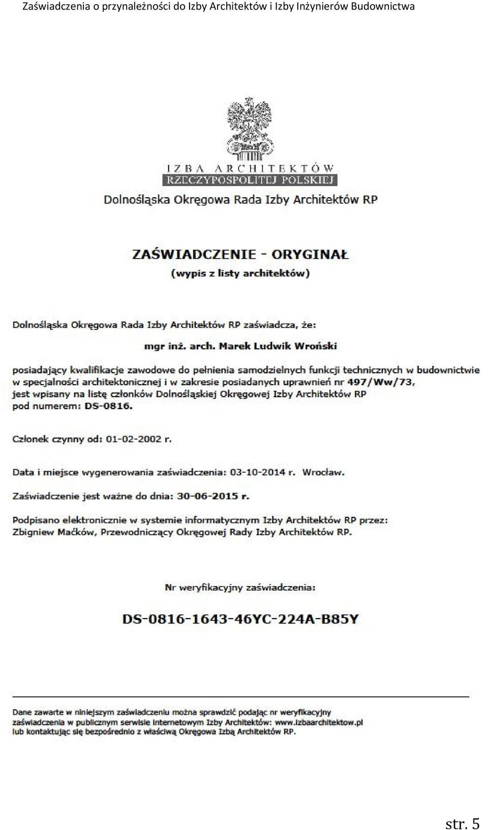 Izby Architektów i