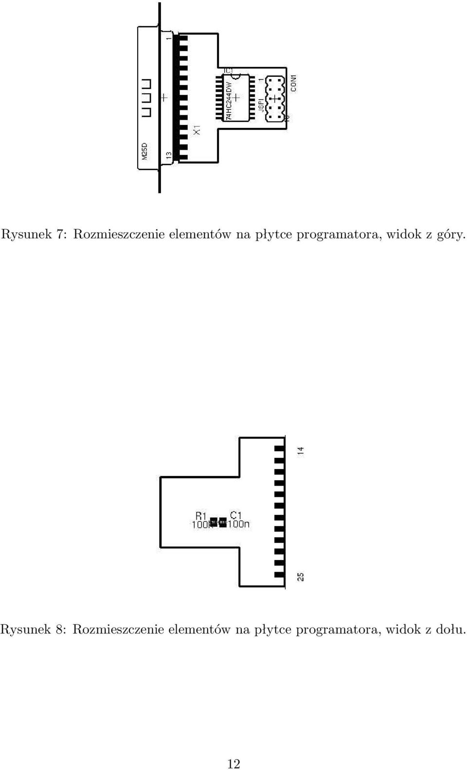 Rysunek 8: Rozmieszczenie elementów