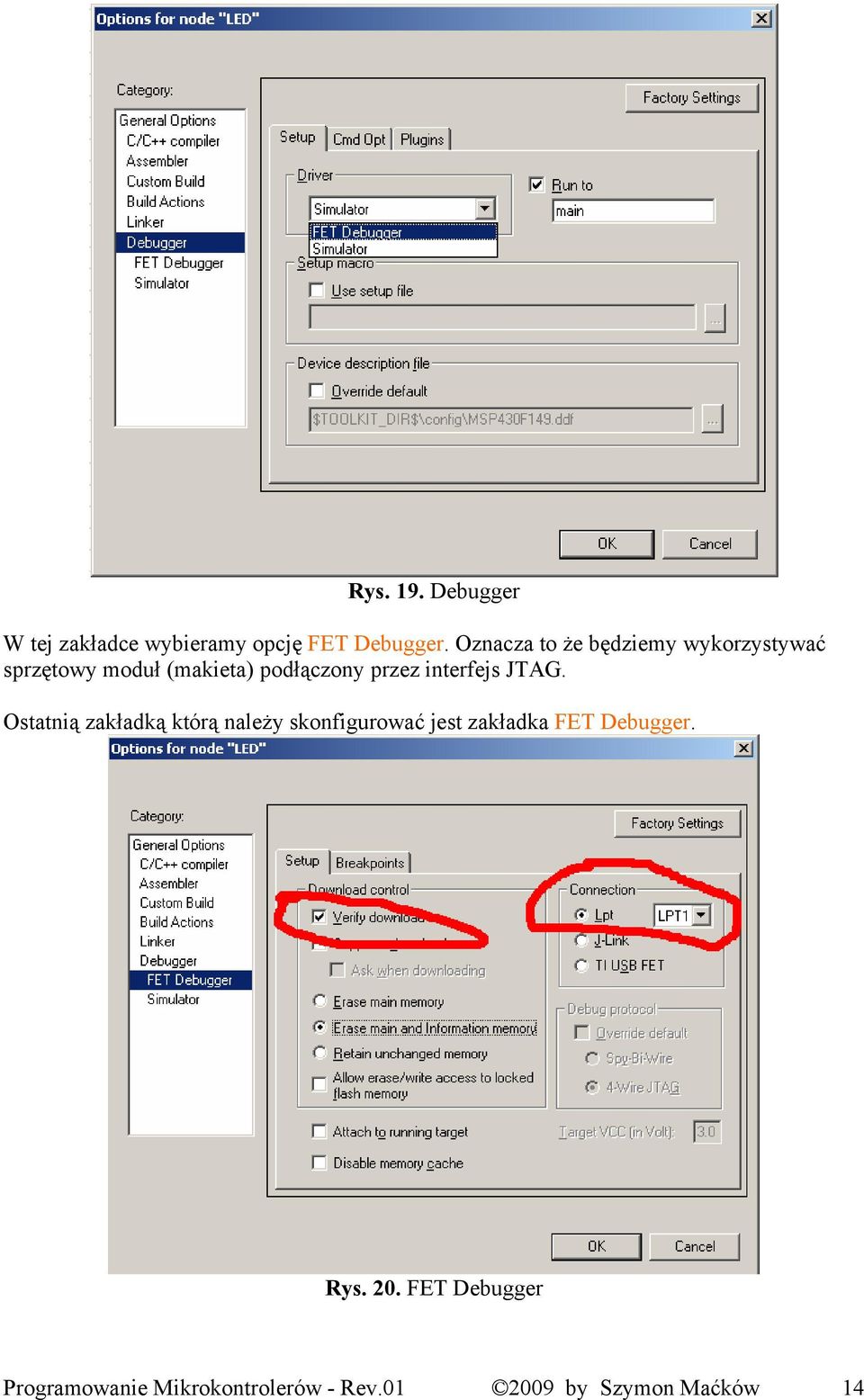 interfejs JTAG.