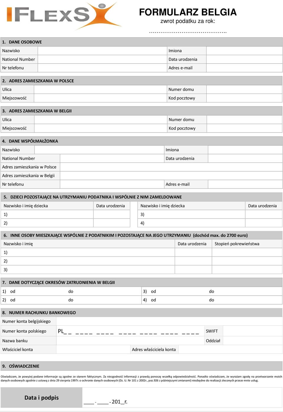 Imiona Data urodzenia Adres e-mail 5.