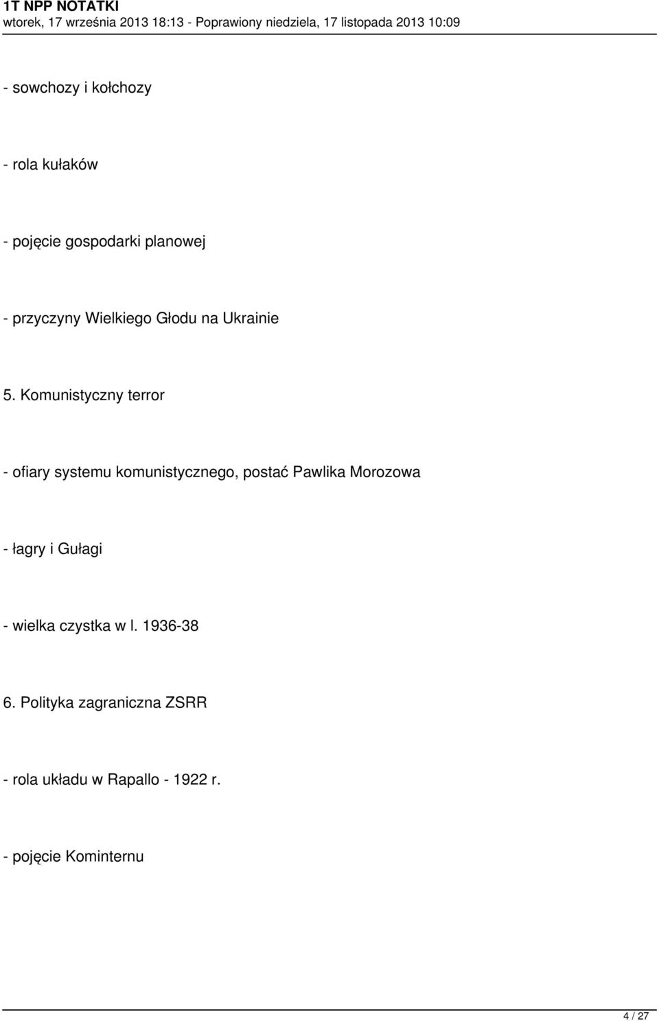 Komunistyczny terror - ofiary systemu komunistycznego, postać Pawlika Morozowa -