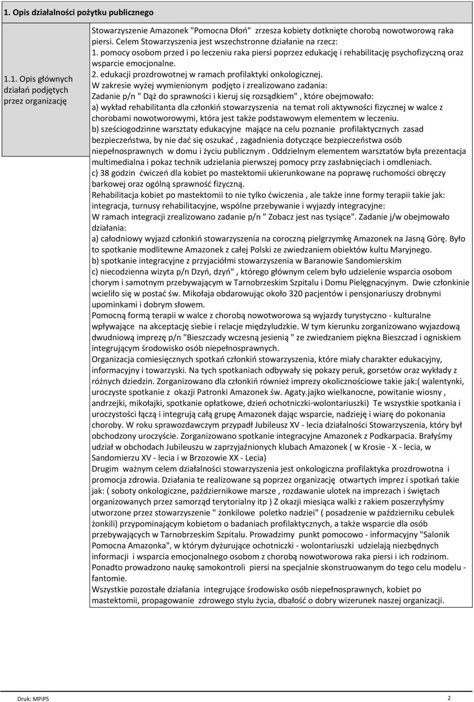 edukacji prozdrowotnej w ramach profilaktyki onkologicznej.