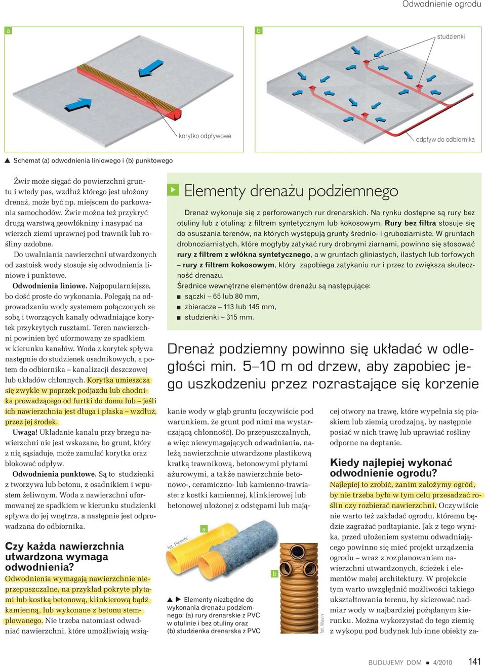 Jk z tego wynik, przed u o eniem systemu odwdnij cego powinno si mie projekt urz dzeni ogrodu wrz z rozplnowniem nwierzchni utwrdzonych, cie ek i elementów m ej rchitektury.