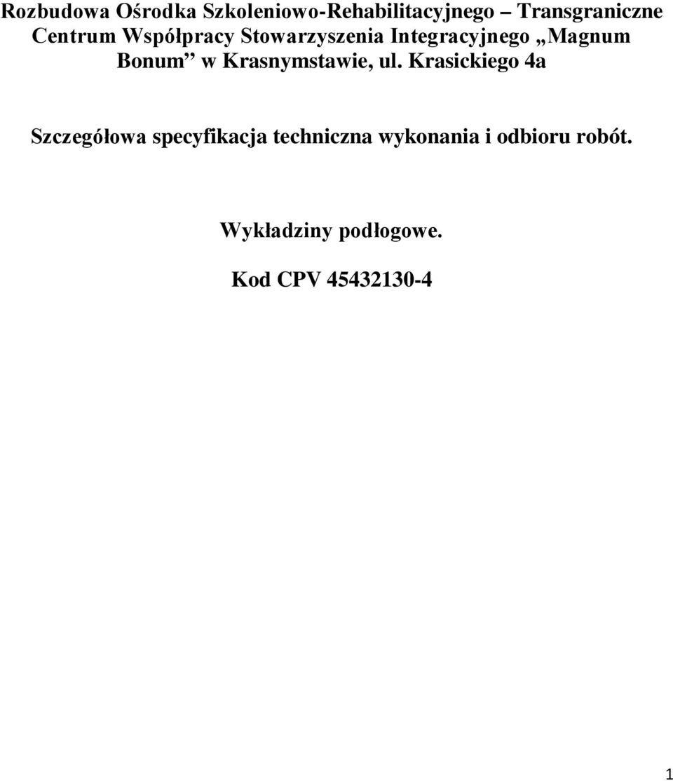 Krasnymstawie, ul.