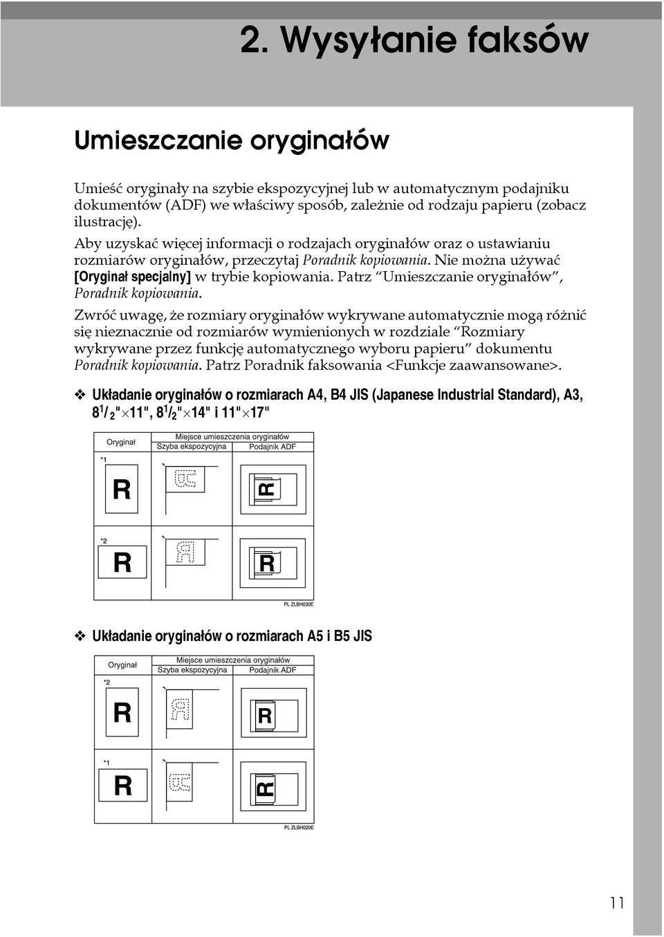 Patrz Umieszczanie oryginaâów, Poradnik kopiowania.