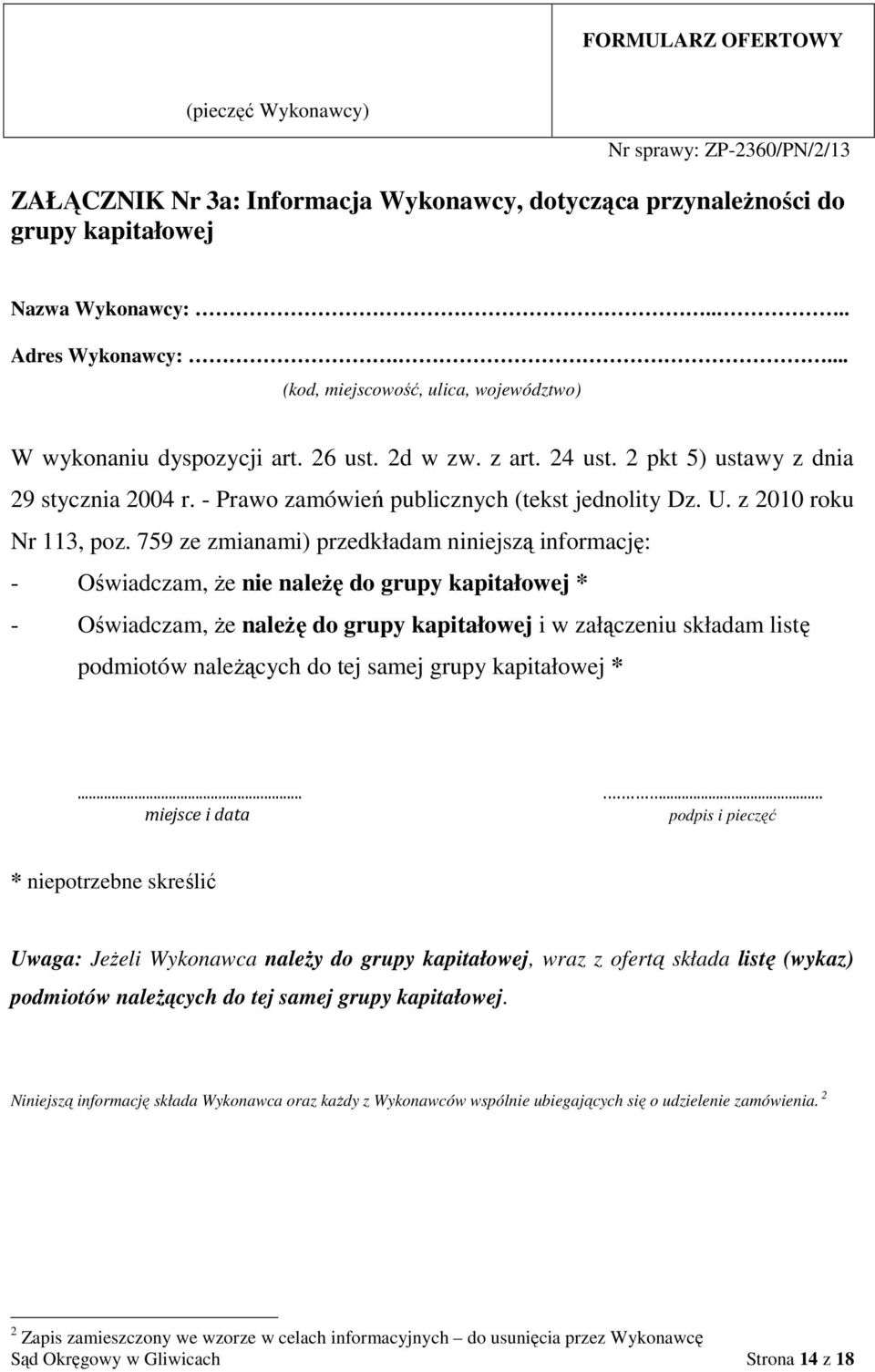 z 2010 roku Nr 113, poz.