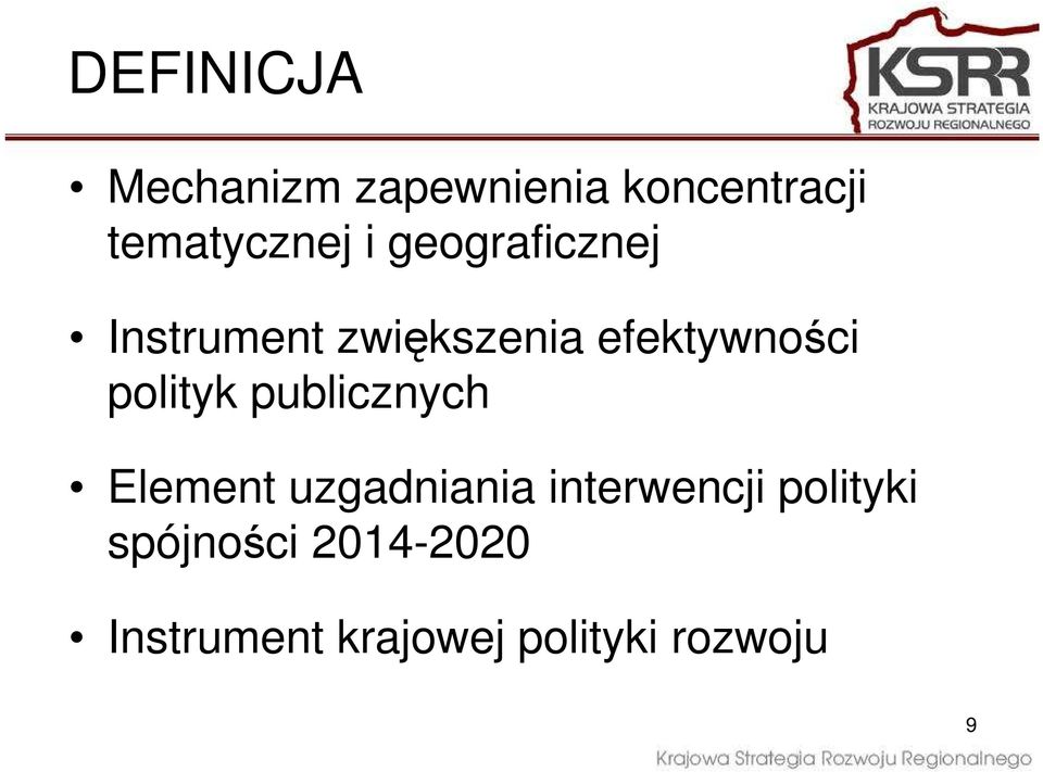 polityk publicznych Element uzgadniania interwencji