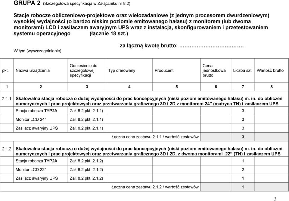 LCD i zasilaczem awaryjnym UPS wraz z instalacją, skonfigurowaniem i przetestowaniem systemu operacyjnego (łącznie 18