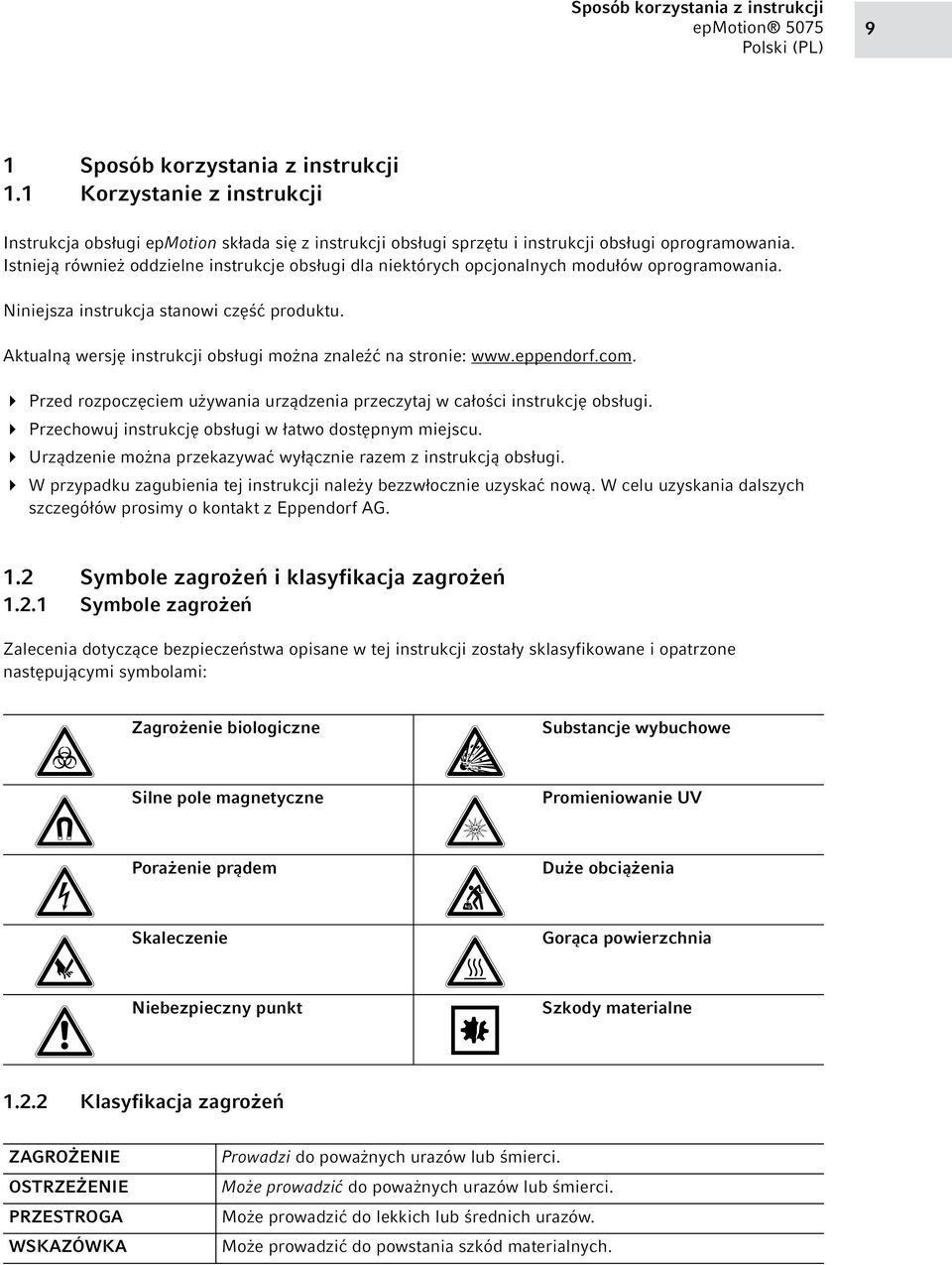 Istnieją również oddzielne instrukcje obsługi dla niektórych opcjonalnych modułów oprogramowania. Niniejsza instrukcja stanowi część produktu.