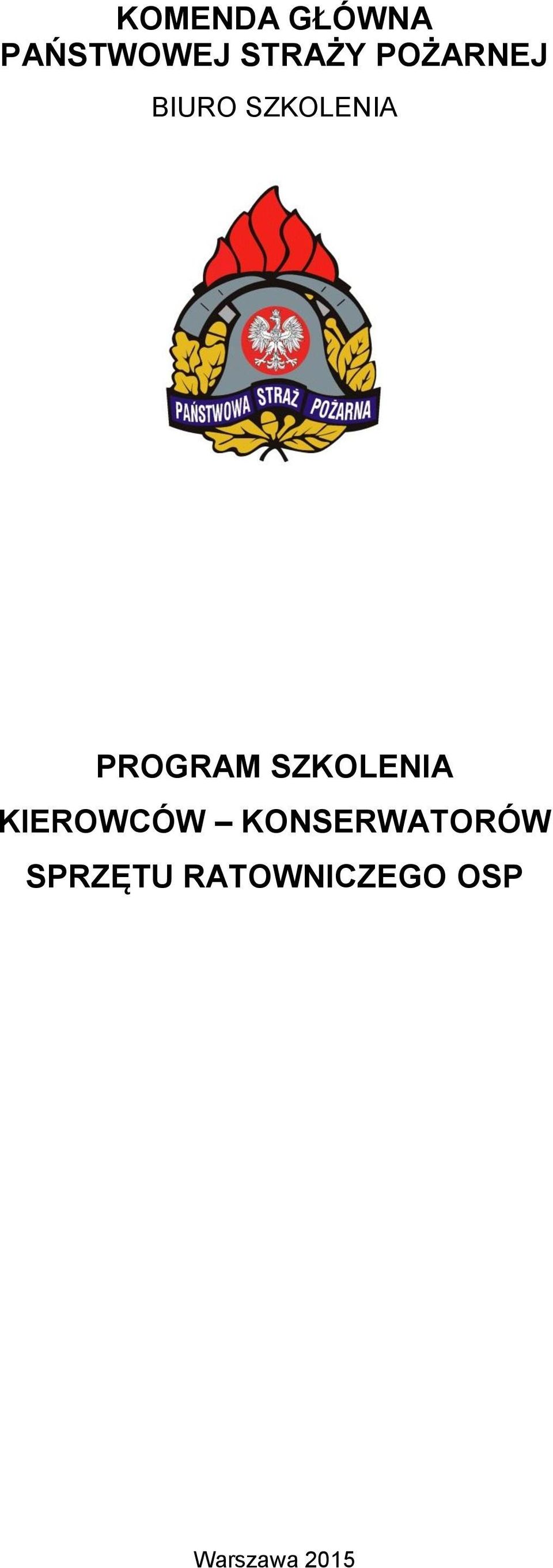 SZKOLENIA KIEROWCÓW KONSERWATORÓW