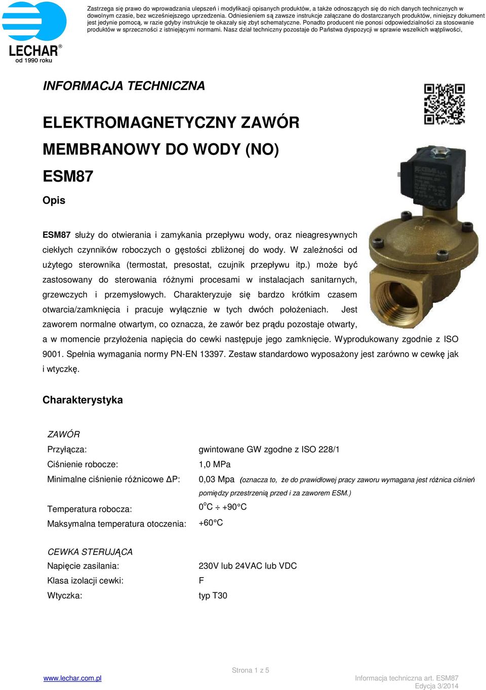 ) może być zastosowany do sterowania różnymi procesami w instalacjach sanitarnych, grzewczych i przemysłowych.