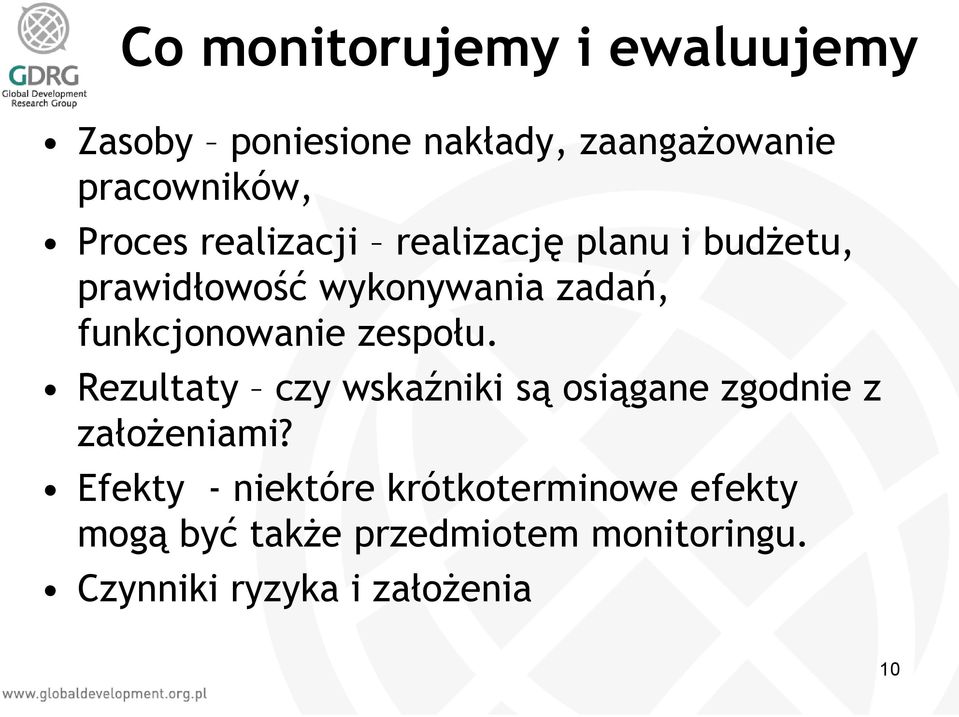 funkcjonowanie zespołu. Rezultaty czy wskaźniki są osiągane zgodnie z założeniami?