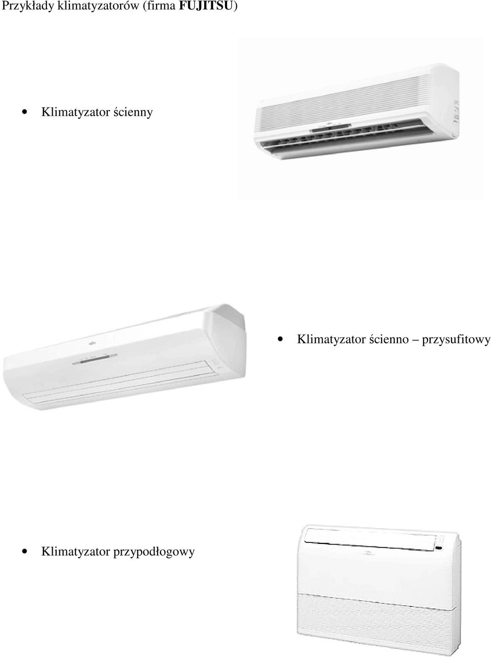 ścienny Klimatyzator ścienno