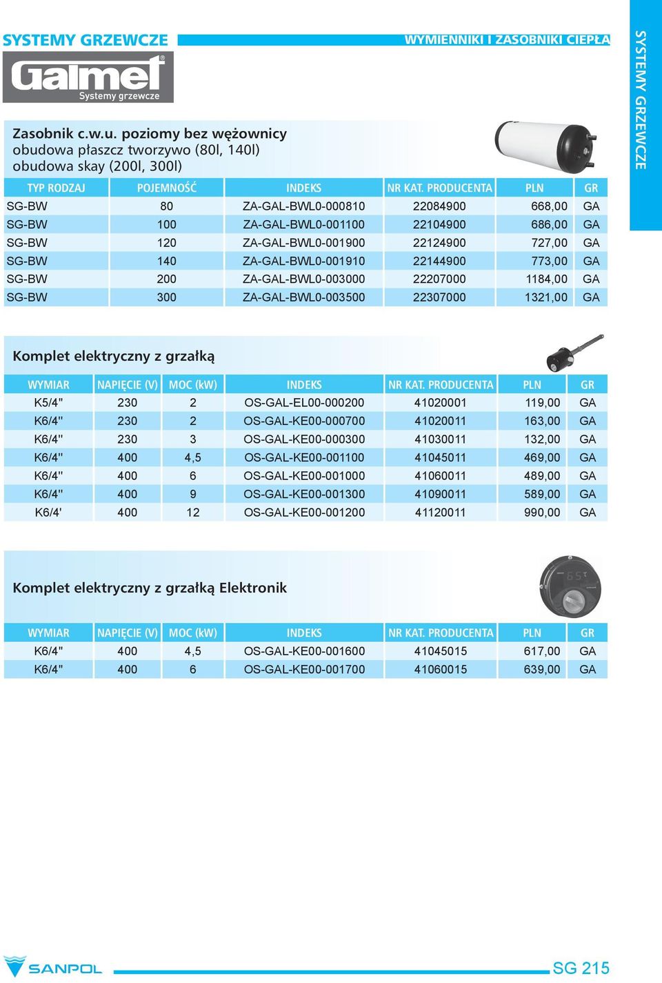 ZA-GAL-BWL0-001900 22124900 727,00 GA SG-BW 140 ZA-GAL-BWL0-001910 22144900 773,00 GA SG-BW 200 ZA-GAL-BWL0-003000 22207000 1184,00 GA SG-BW 300 ZA-GAL-BWL0-003500 22307000 1321,00 GA SYSTEMY