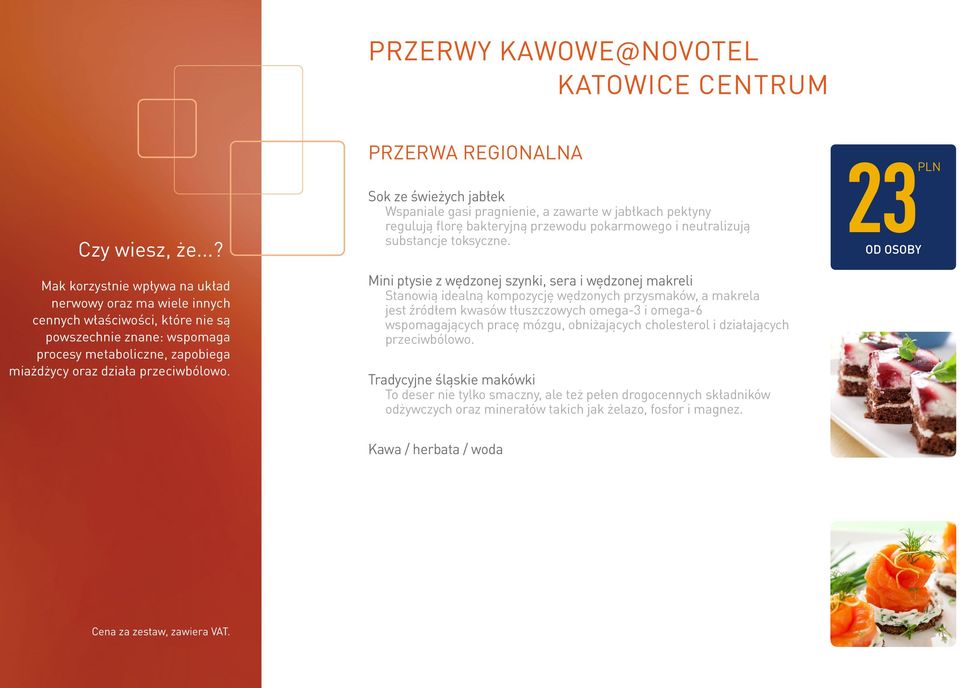 Mini ptysie z wędzonej szynki, sera i wędzonej makreli Stanowią idealną kompozycję wędzonych przysmaków, a makrela jest źródłem kwasów tłuszczowych omega-3 i omega-6 wspomagających pracę mózgu,