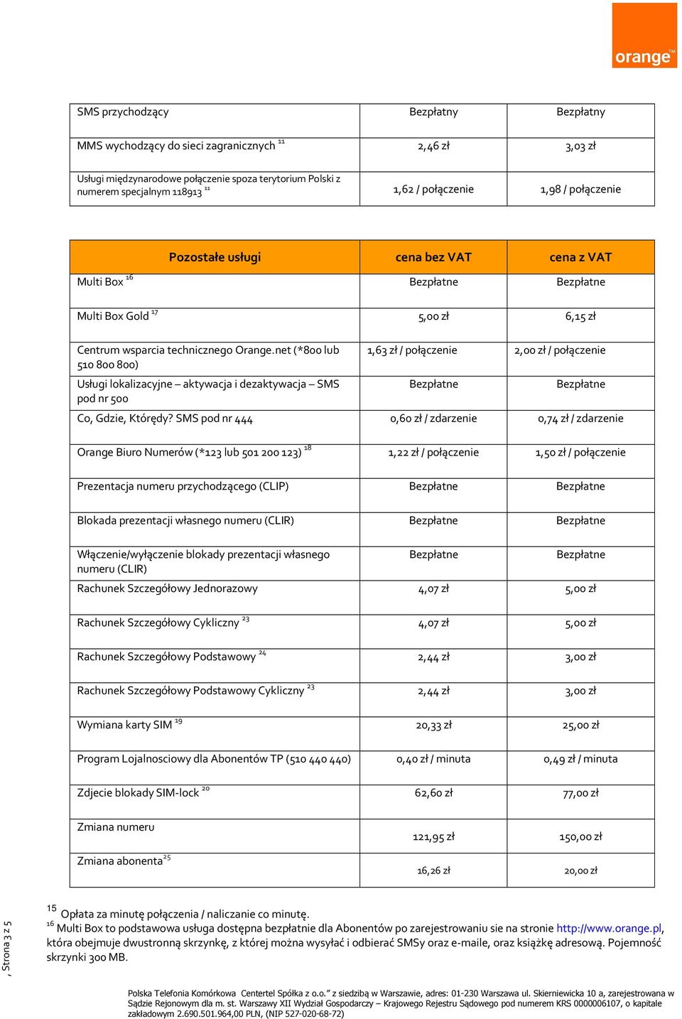 net (*800 lub 510 800 800) Usługi lokalizacyjne aktywacja i dezaktywacja SMS pod nr 500 1,63 zł / połączenie 2,00 zł / połączenie Co, Gdzie, Którędy?