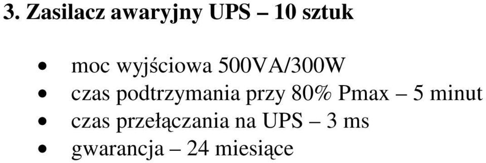 podtrzymania przy 80% Pmax 5 minut
