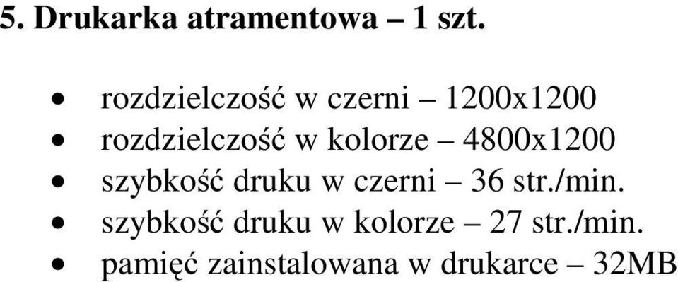 kolorze 4800x1200 szybkość druku w czerni 36 str.