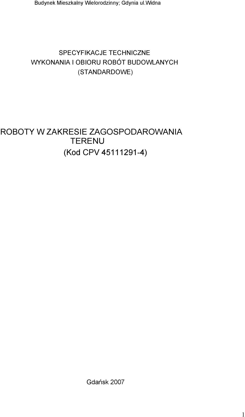 ROBÓT BUDOWLANYCH (STANDARDOWE) ROBOTY W ZAKRESIE