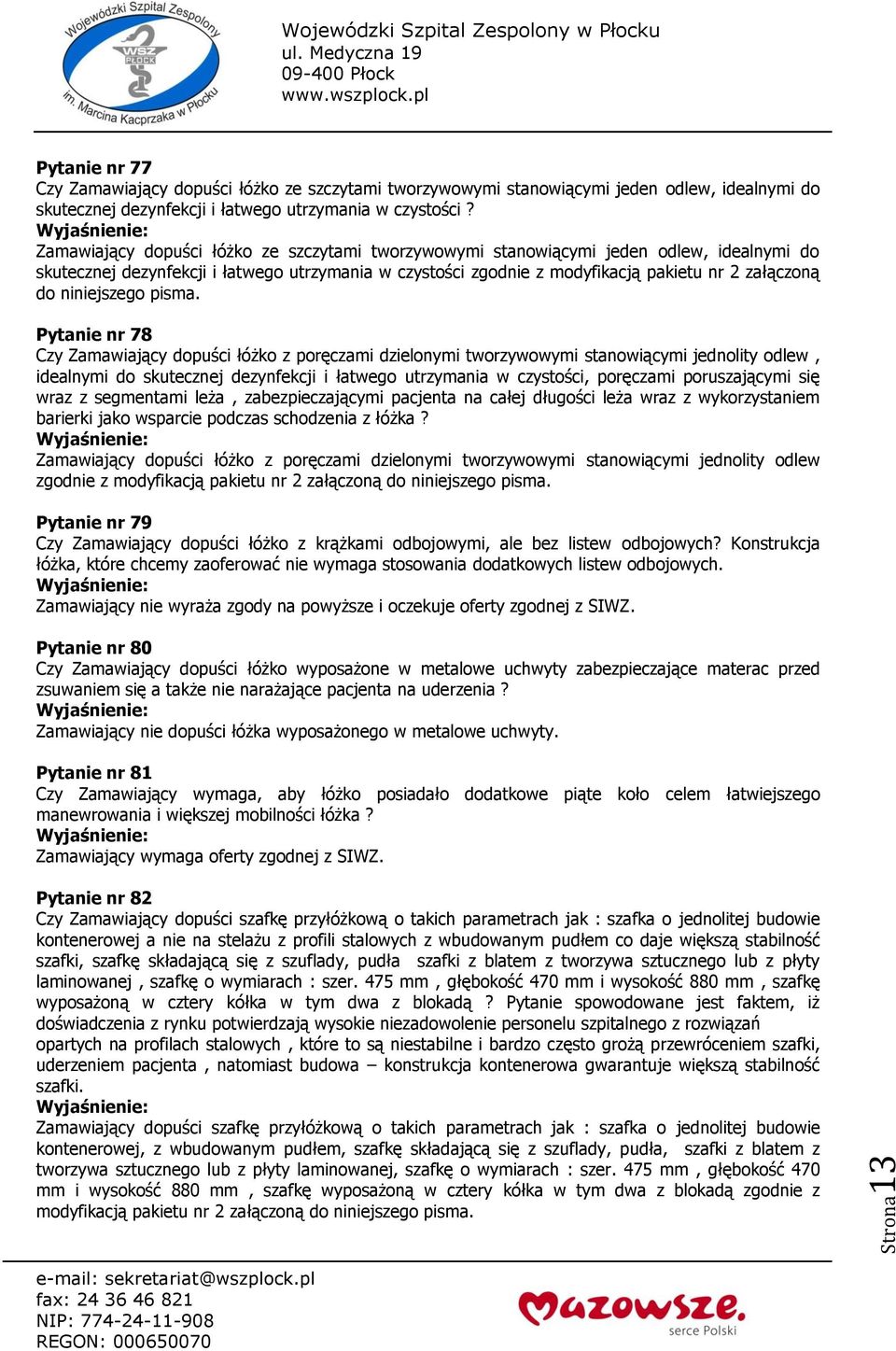 niniejszego pisma.