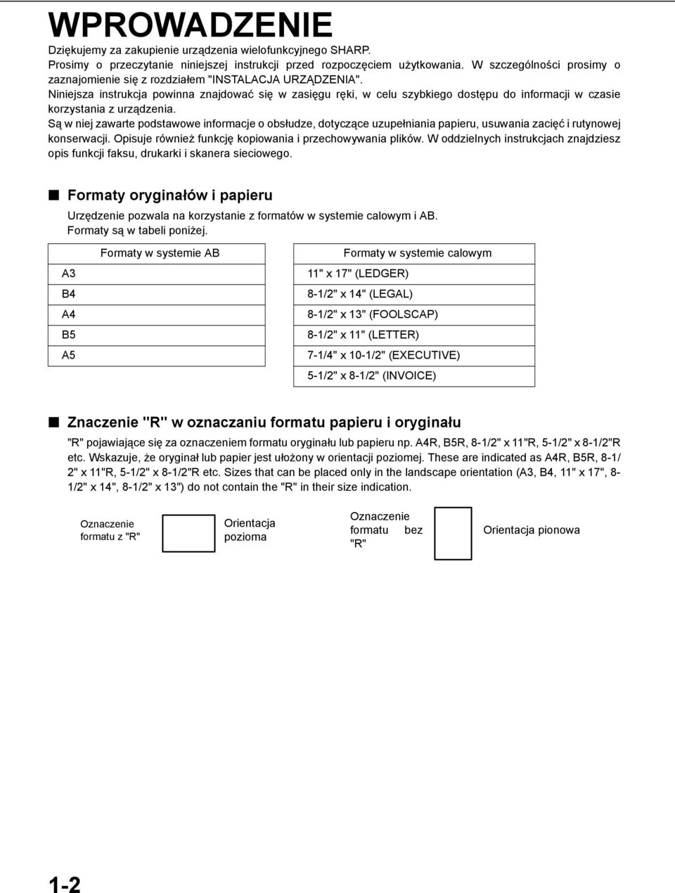 Niniejsza instrukcja powinna znajdować się w zasięgu ręki, w celu szybkiego dostępu do informacji w czasie korzystania z urządzenia.
