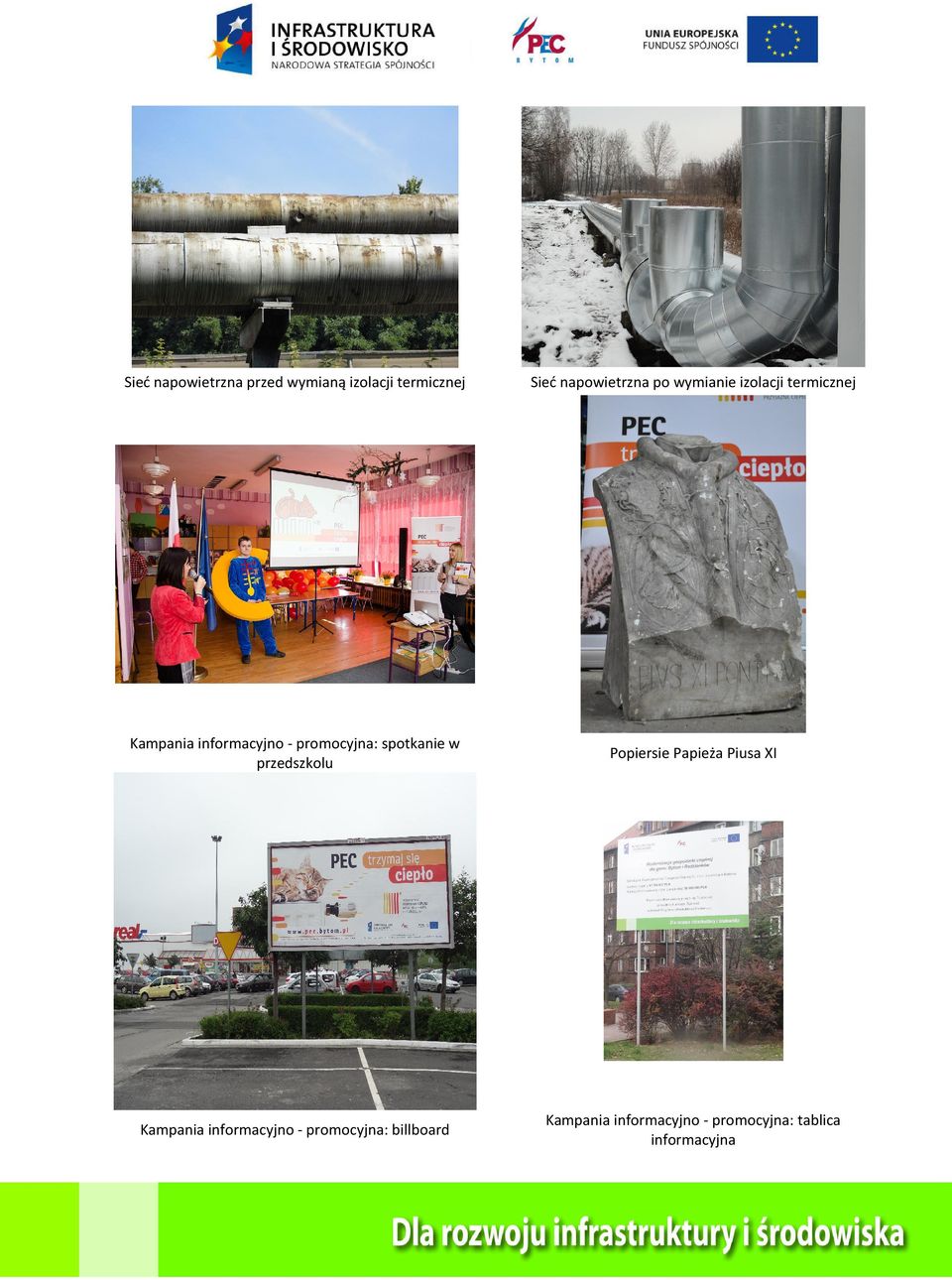 spotkanie w przedszkolu Popiersie Papieża Piusa XI Kampania informacyjno