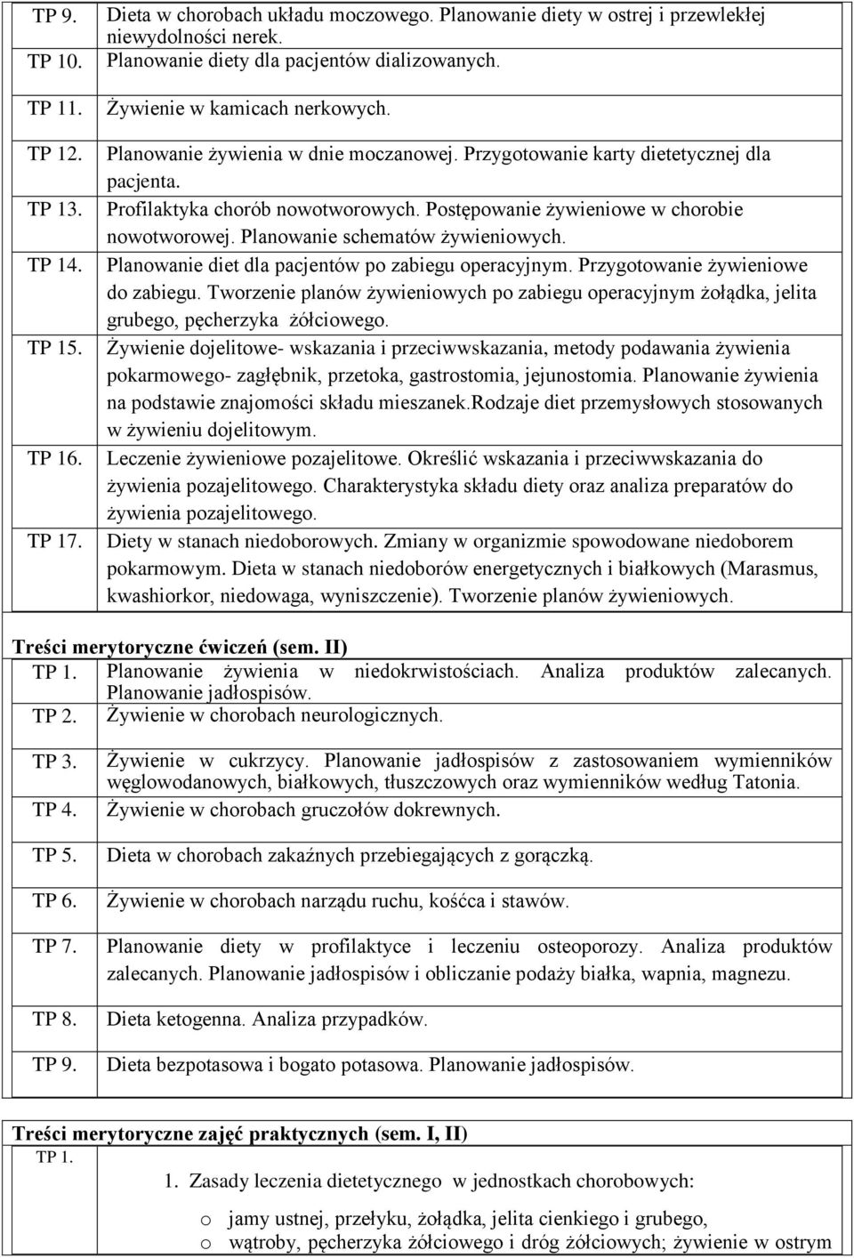 Postępowanie żywieniowe w chorobie nowotworowej. Planowanie schematów żywieniowych. Planowanie diet dla pacjentów po zabiegu operacyjnym. Przygotowanie żywieniowe do zabiegu.