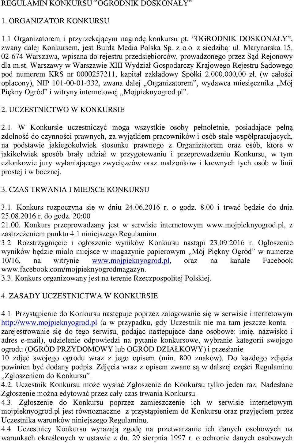 000.000,00 zł. (w całości opłacony), NIP 10