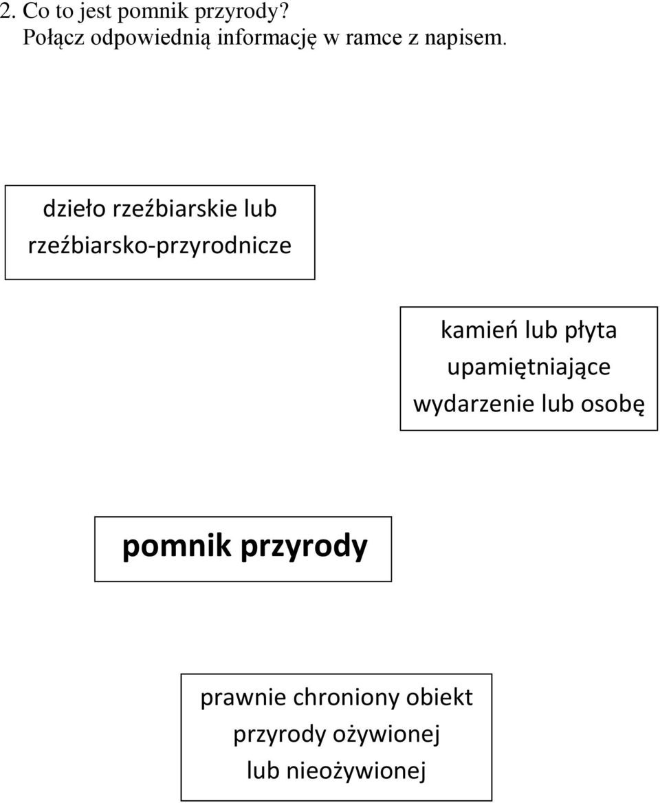 dzieło rzeźbiarskie lub rzeźbiarsko-przyrodnicze kamień lub