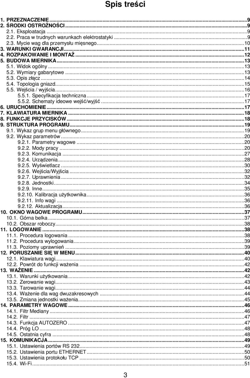 ..17 5.5.2. Schematy ideowe wejść/wyjść...17 6. URUCHOMIENIE...17 7. KLAWIATURA MIERNIKA...18 8. FUNKCJE PRZYCISKÓW...18 9. STRUKTURA PROGRAMU...19 9.1. Wykaz grup menu głównego...19 9.2. Wykaz parametrów.