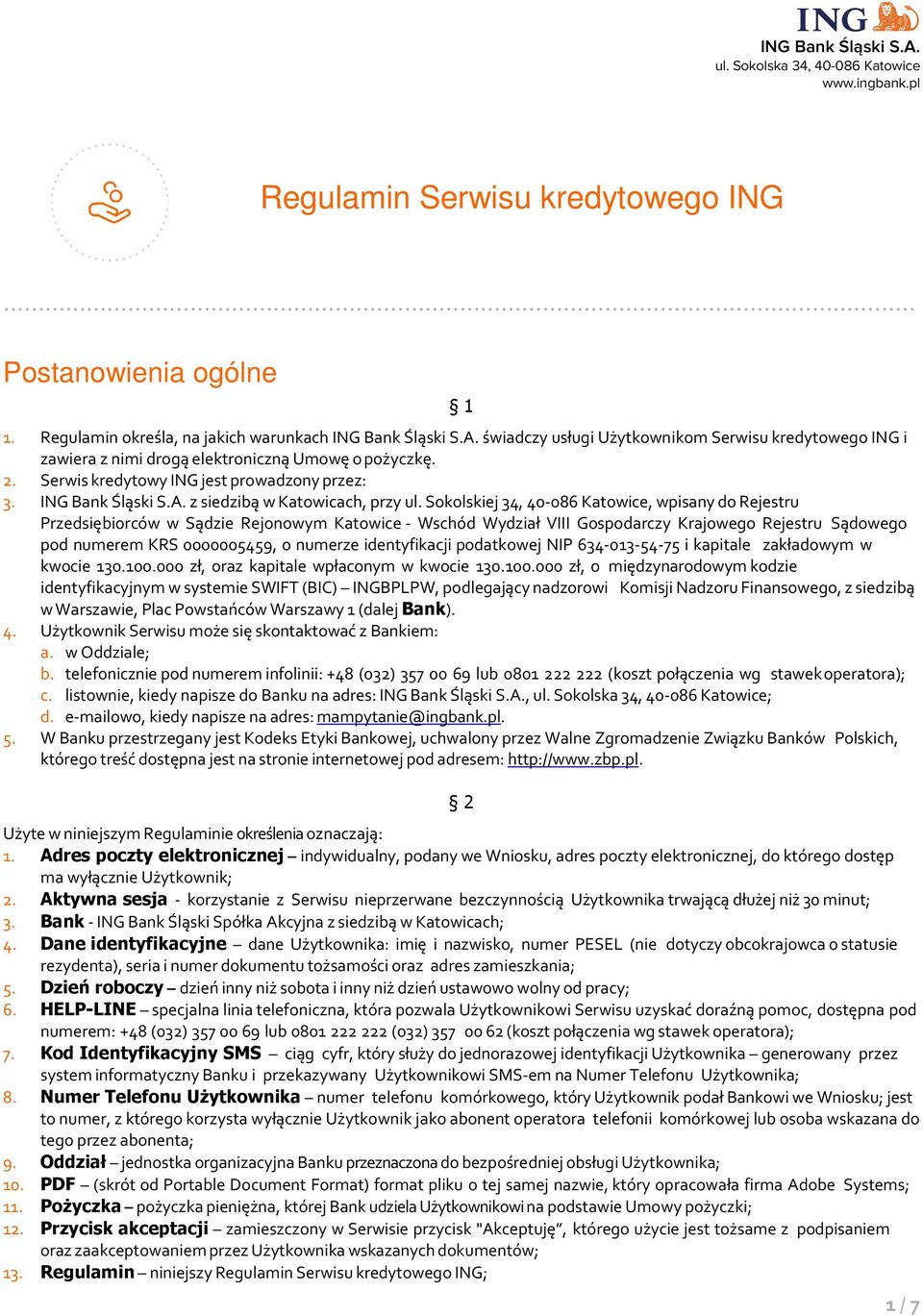 z siedzibą w Katowicach, przy ul.