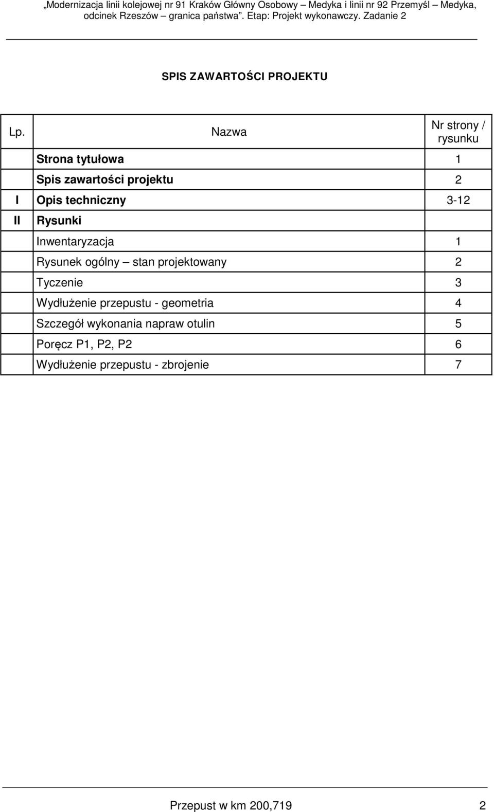 techniczny 3-12 II Rysunki Inwentaryzacja 1 Rysunek ogólny stan projektowany 2