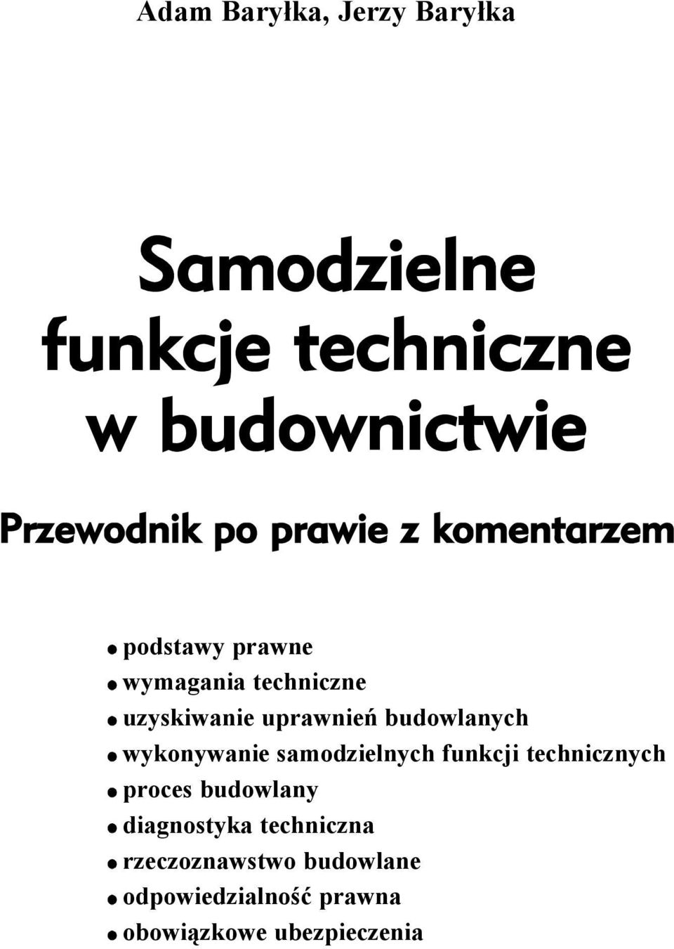 funkcji technicznych proces budowlany diagnostyka techniczna