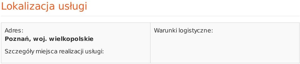 wielkopolskie Warunki