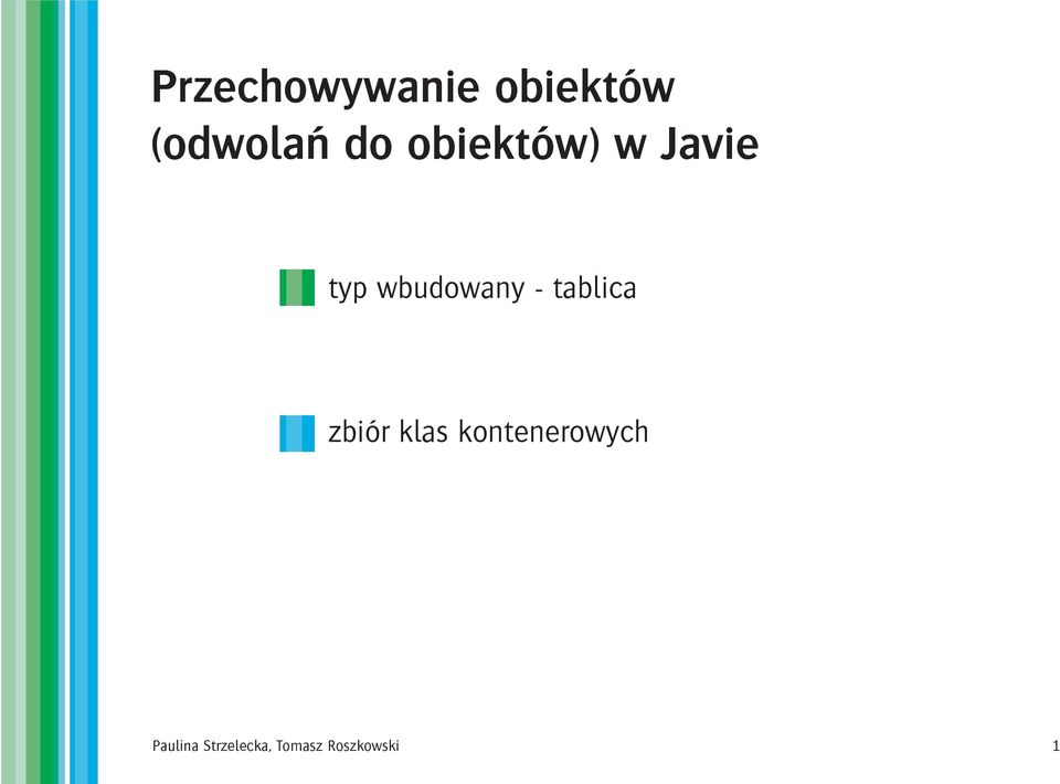 tablica zbiór klas kontenerowych