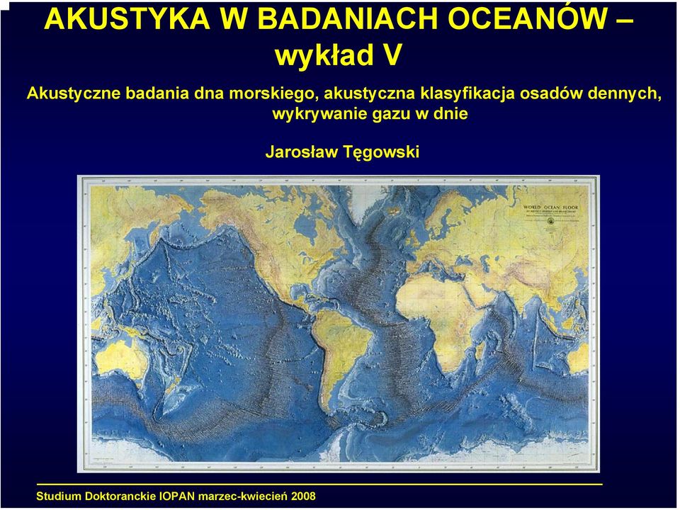 akustyczna klasyfikacja osadów