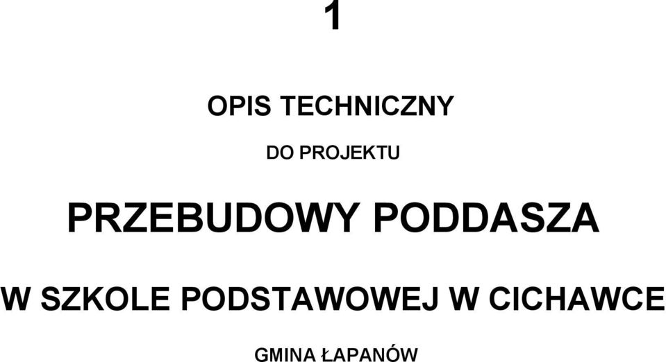 PODDASZA W SZKOLE