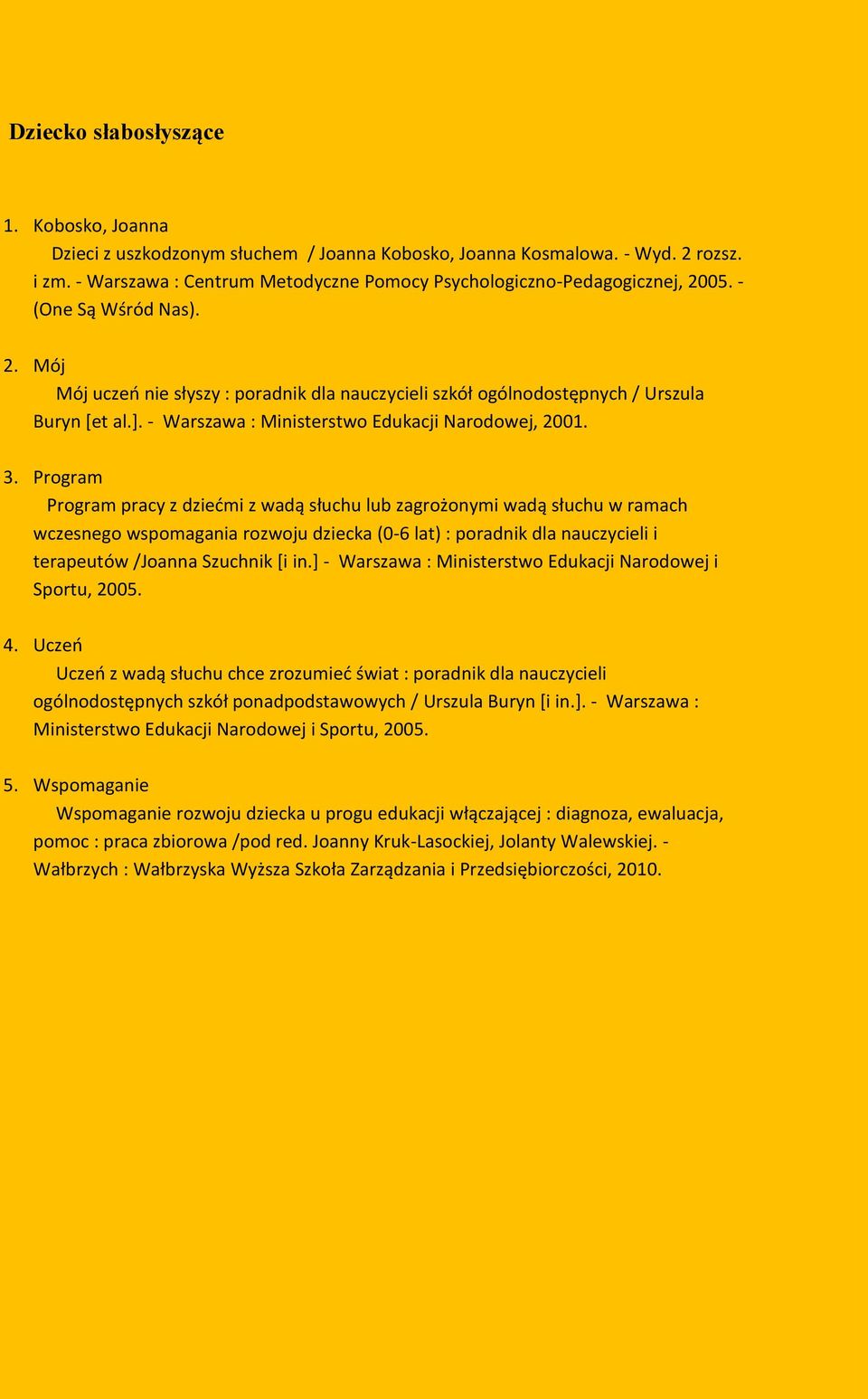 - Warszawa : Ministerstwo Edukacji Narodowej, 2001. 3.