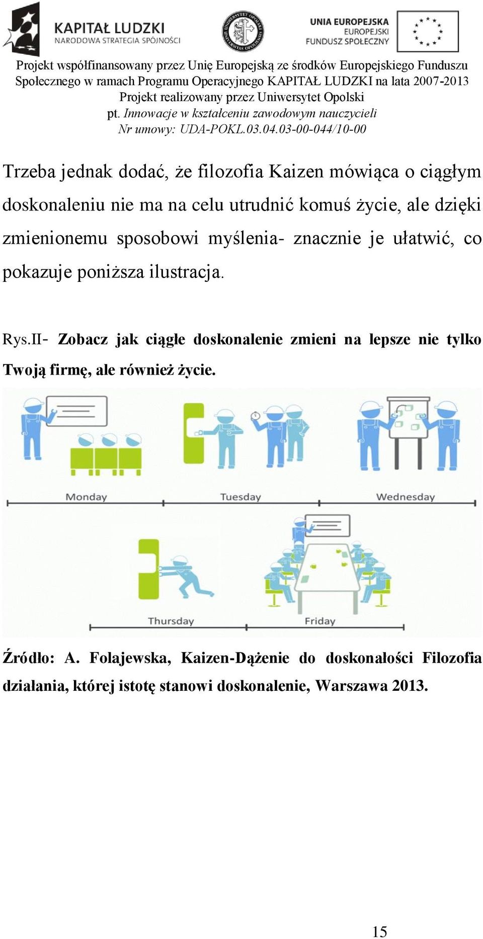II- Zobacz jak ciągłe doskonalenie zmieni na lepsze nie tylko Twoją firmę, ale również życie. Źródło: A.