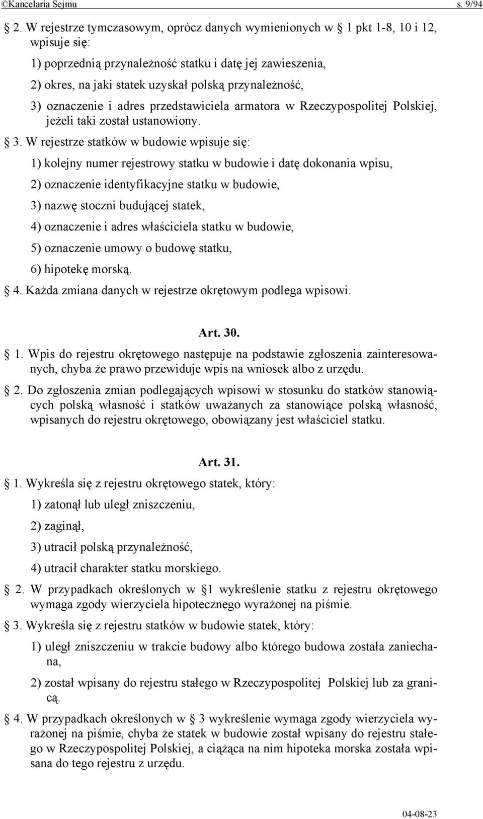 przynależność, 3)