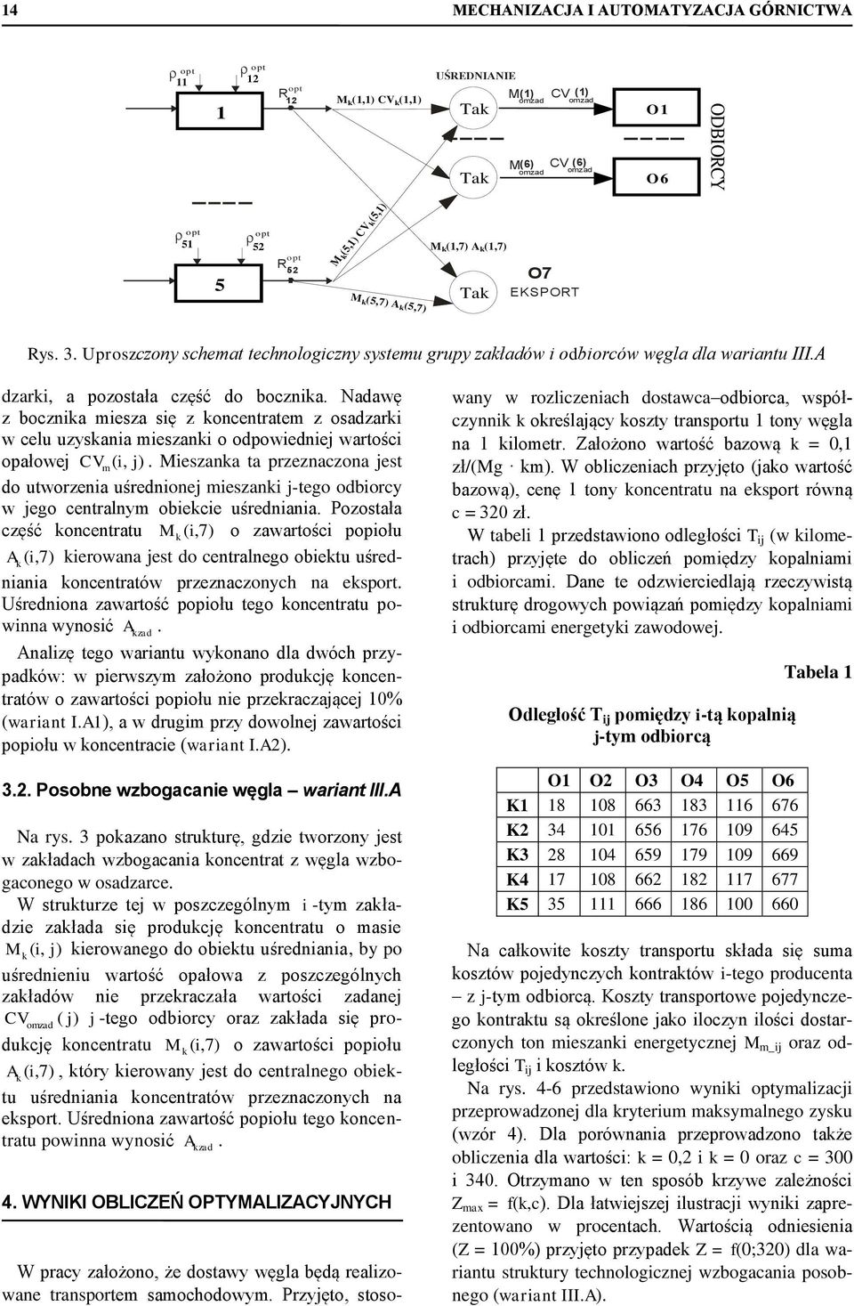 Nadawę z boczika miesza się z kocetratem z osadzarki w celu uzyskaia mieszaki o odpowiediej wartości opałowej CV m ( i, j).