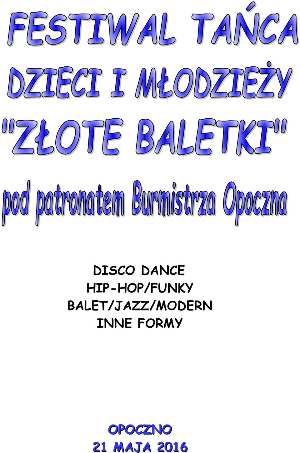 BALET/JAZZ/MODERN