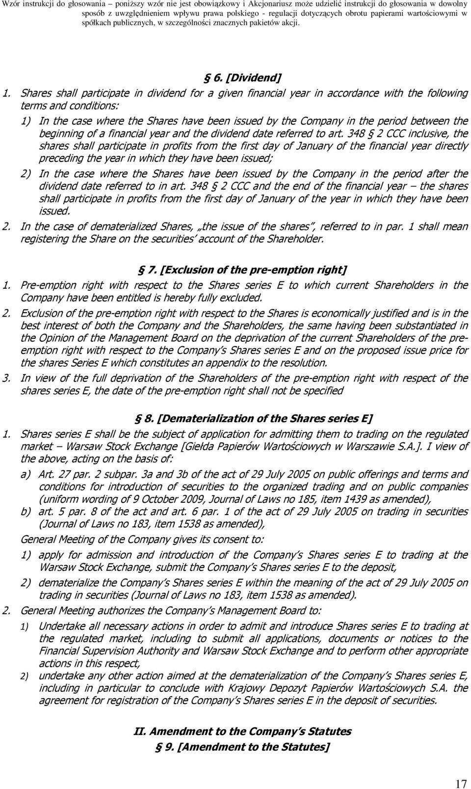 between the beginning of a financial year and the dividend date referred to art.