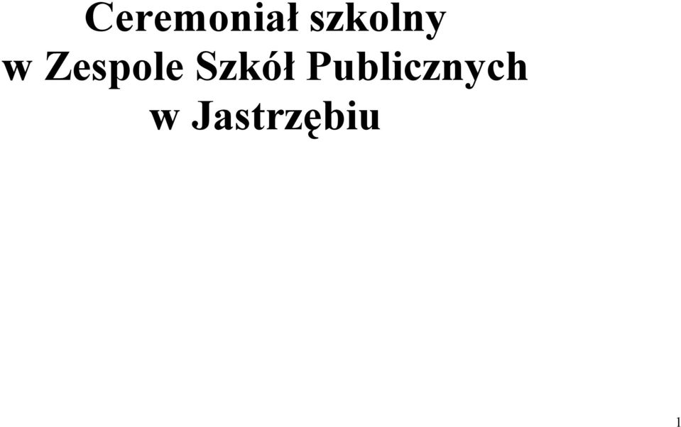 Zespole Szkół