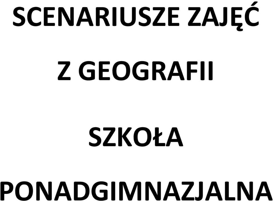 GEOGRAFII