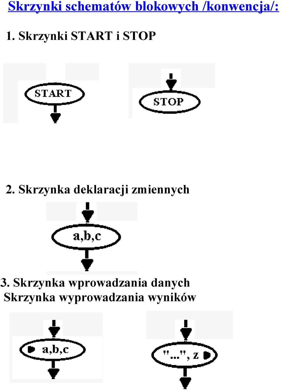 Skrzynka deklaracji zmiennych 3.